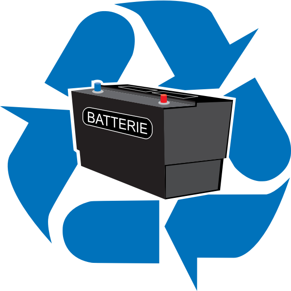 Why do batteries need to be brought to a recycling facility?